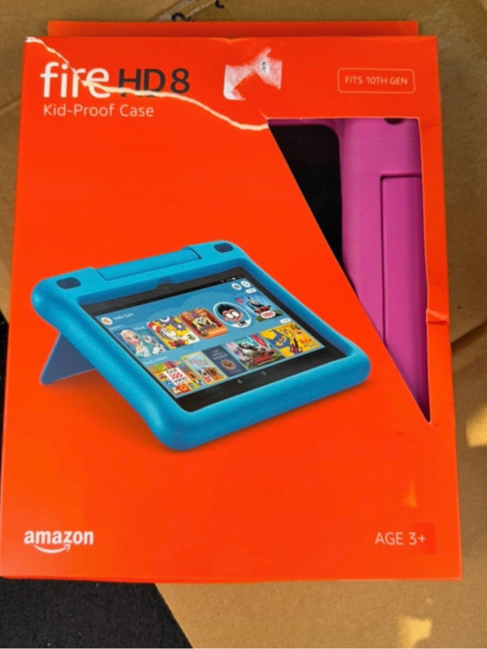 Amazon Fire HD 8 Kid-Proof Case - Blue and Pink